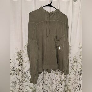 Free people movement Olive Green Hoodie